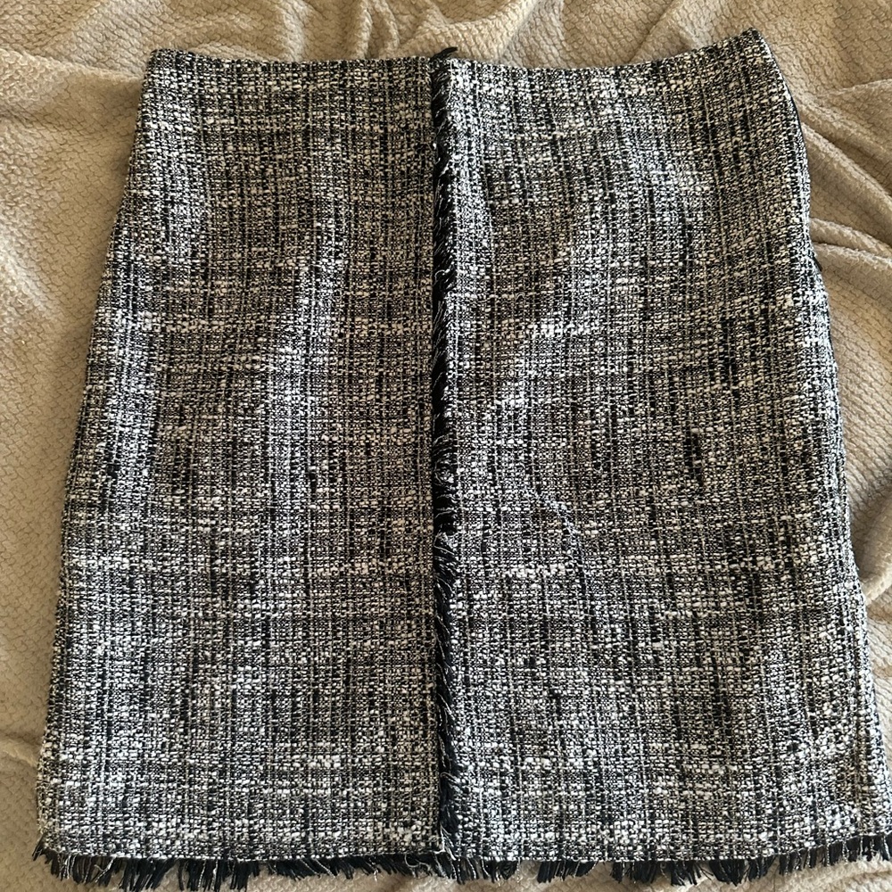 New York and Company “Tweed” Fringe Skirt- Size 12